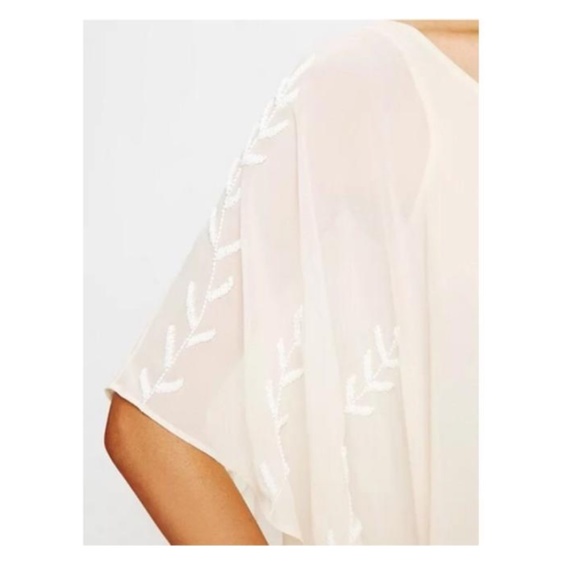 Free People Bead Embellished Cape Dress - Picture 3 of 15